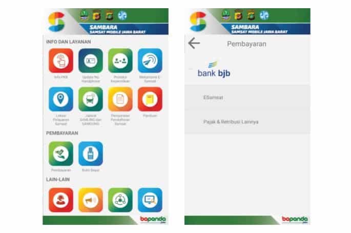 Cara bayar pajak mobil online Bekasi via Sambara